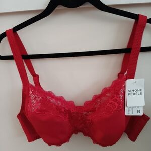 Simone Perele soft-cup bra - Red, Sz 40B
